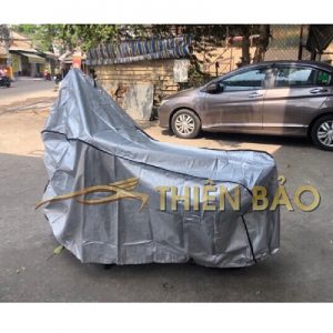 Áo Trùm Xe Máy - Vải Tráng Bạc Cao Cấp